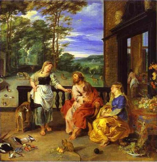 Peter Paul Rubens Christ in the House of Martha and Mary 1628 Jan Bruegel the Younger and Peter Paul Rubens